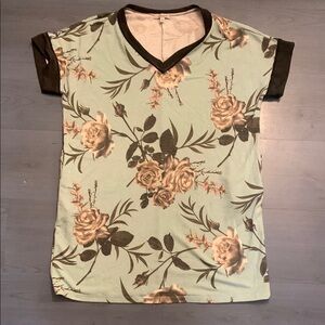 Floral V-Neck Women's White Birch Dress